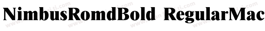 NimbusRomdBold RegularMacromedia字体转换